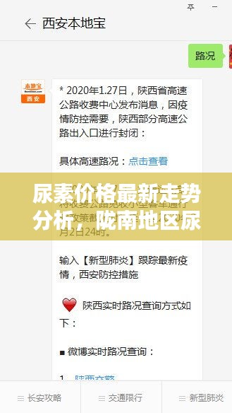 尿素价格最新走势分析,陇南地区尿素价格实时播报与路况动态更新