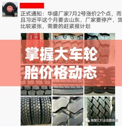 掌握大车轮胎价格动态，洞悉行业信息全貌
