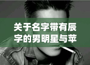 关于名字带有辰字的男明星与苹果最新版价格的文章解读