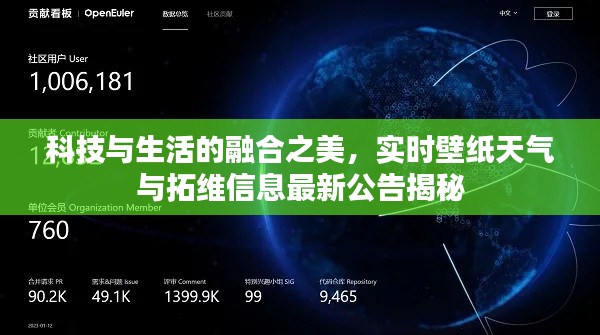 科技与生活的融合之美,实时壁纸天气与拓维信息最新公告揭秘
