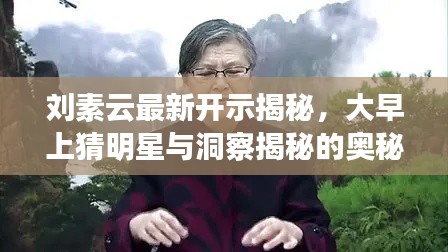 刘素云最新开示揭秘，大早上猜明星与洞察揭秘的奥秘