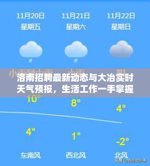 洛南招聘最新动态与大冶实时天气预报,生活工作一手掌握