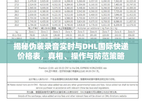 揭秘伪装录音实时与DHL国际快递价格表，真相、操作与防范策略