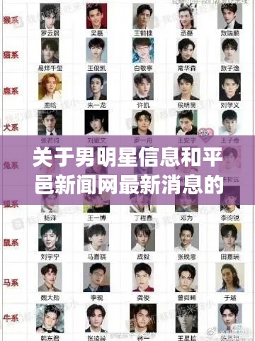 关于男明星信息和平邑新闻网最新消息的综合解读