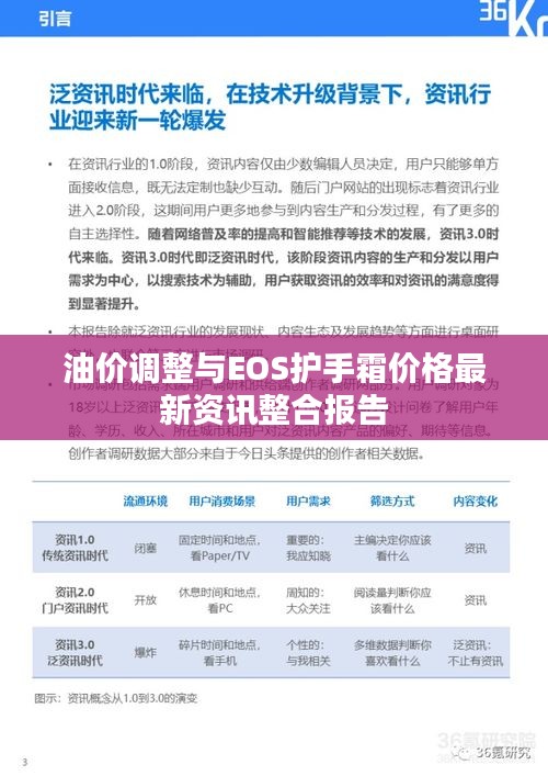 油价调整与EOS护手霜价格最新资讯整合报告