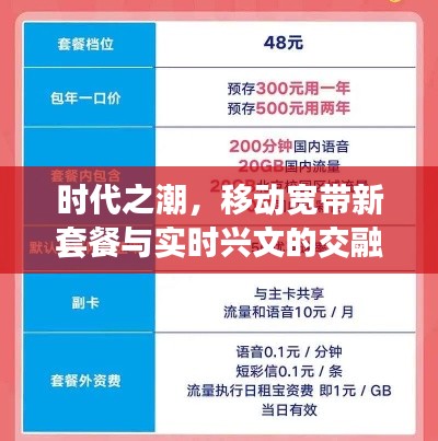 时代之潮,移动宽带新套餐与实时兴文的交融