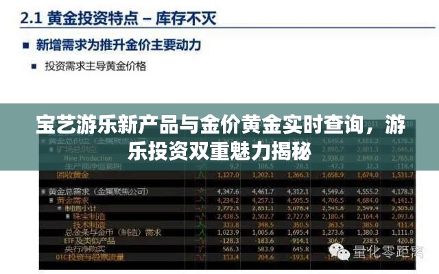 宝艺游乐新产品与金价黄金实时查询,游乐投资双重魅力揭秘