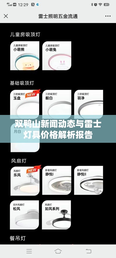 双鸭山新闻动态与雷士灯具价格解析报告