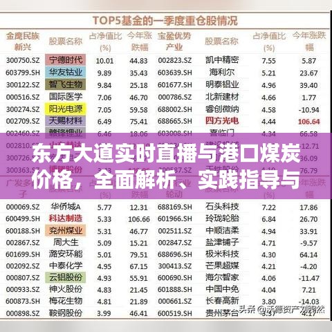 东方大道实时直播与港口煤炭价格,全面解析、实践指导与虚假宣传防范