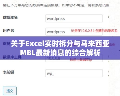 关于Excel实时拆分与马来西亚MBL最新消息的综合解析