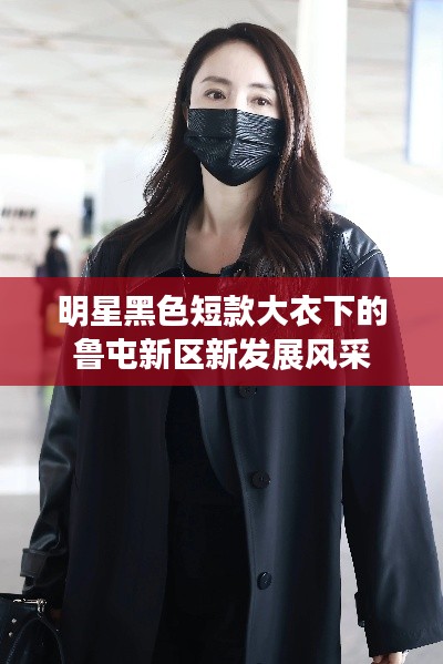 明星黑色短款大衣下的鲁屯新区新发展风采
