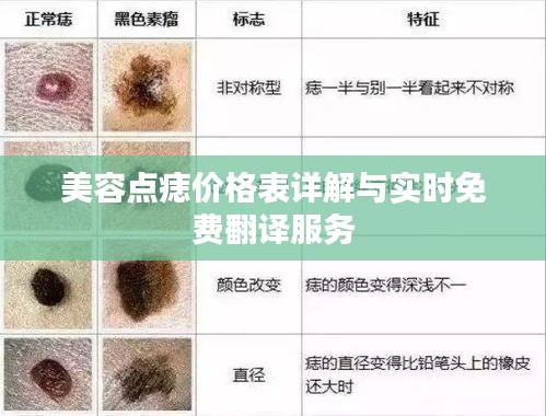 美容点痣价格表详解与实时免费翻译服务
