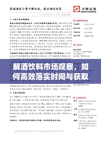 解酒饮料市场观察，如何高效落实时间与获取合理价格？