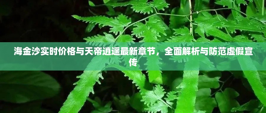 海金沙实时价格与天帝逍遥最新章节,全面解析与防范虚假宣传