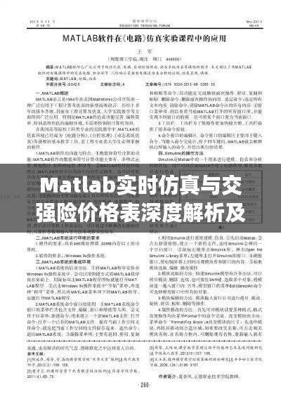 Matlab实时仿真与交强险价格表深度解析及探讨，PLC应用探讨