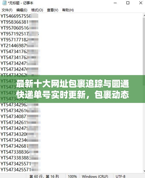 最新十大网址包裹追踪与圆通快递单号实时更新,包裹动态一手掌握