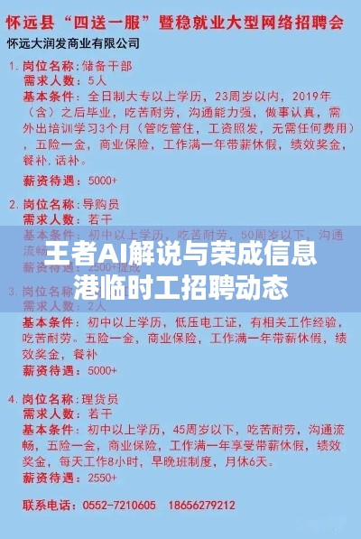 王者AI解说与荣成信息港临时工招聘动态